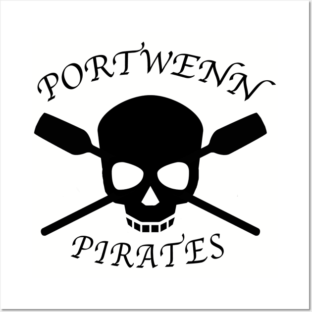 Portwenn Pirates Doc Martin Port Isaac Rowing Wall Art by SonnyBoyDesigns